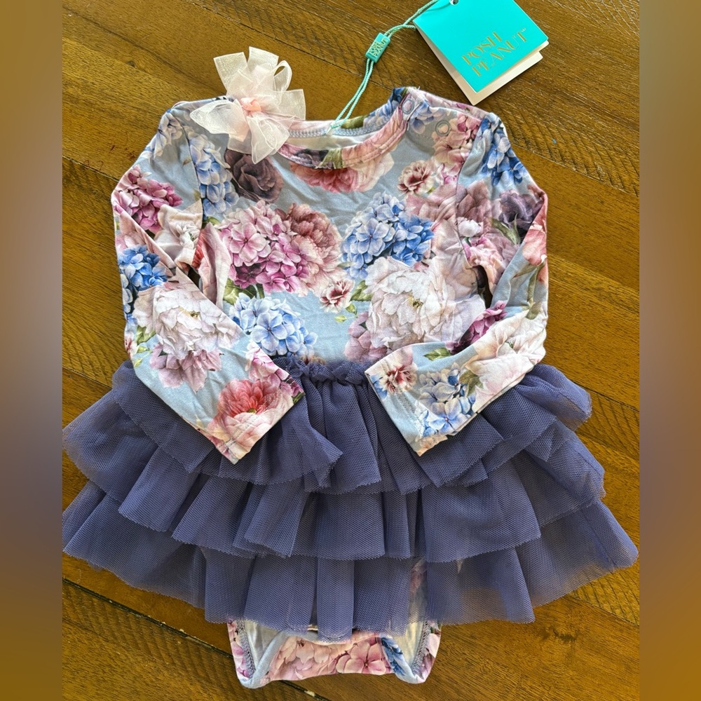 NWT Posh Peanut Tulle Tutu Dress 3-6 months